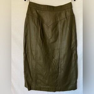 I.Magnin Leather Skirt Vintage